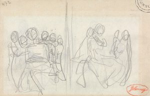 Una madre e bambini - Due studi da George Romney